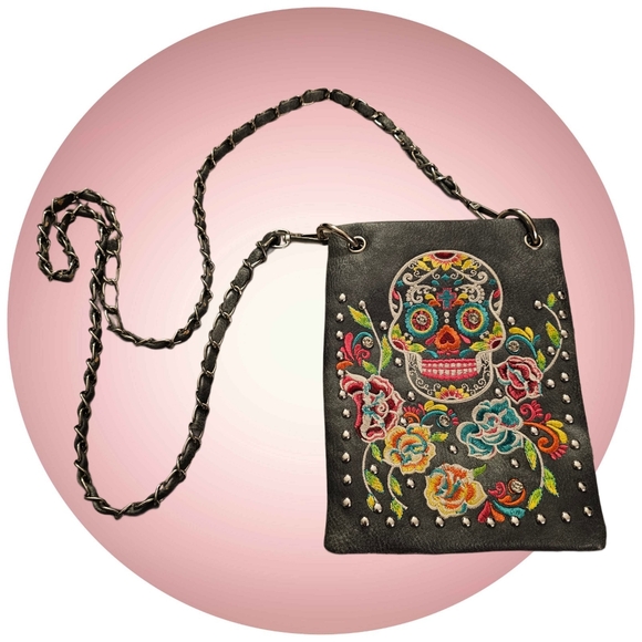 P&G Handbags - P&G Sugar Skull Crossbody Purse